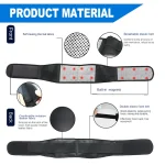 🔥 Adjustable Self-Heating Waist Belt Brace - Magnetic Therapy Lumbar Support | Pain Relief for Lower Back/Sciatica | 3 Heat Levels | Breathable Neoprene - Image 13