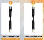 ⚡ UGOURD USB4 20Gbps Short Cable - 13cm/22cm Type C to C Cable | 100W PD Fast Charging | 4K@60Hz Video | for SSD/iPhone 15/MacBook/Steam Deck (Black, 2-Pack) - Image 31
