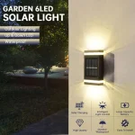🔆 Solar Wall Light Outdoor – Waterproof Up & Down LED Lamp | Modern Sun-Powered Lighting for Garden, Patio, Fence & Yard Decor (White/WarmLight) - Image 3