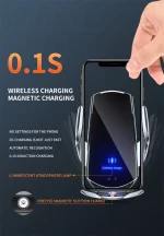 🚗 15W MagSafe Car Charger - Auto-Aligning Wireless Charger Mount | Infrared Induction | Strong Magnet | Qi2 Certified | for iPhone 15/14/13 & Android (Vent/Dash Compatible) - Image 13