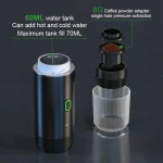 ☕ Wireless Portable Espresso Machine – 3-in-1 Coffee Maker for Travel, Car, Camping & Home | Capsule + Ground Coffee | USB Rechargeable - Image 5
