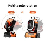 🌬️ 3-in-1 Portable Camping Fan with LED Light - Image 2