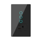 🔌 Melery WiFi Smart Light Switch – Tuya Smart Life Compatible | Touch Glass Panel | Alexa & Google Home Control | 220V Mexico/US Outlet - Image 8