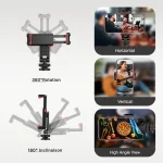 :  📱 Ulanzi ST-06S 360° Rotatable Phone Mount | Vertical Shooting Tripod | Cold Shoe Compatible - Image 4