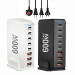 ⚡ 600W GaN Pro 8-Port Charging Station – 2×140W USB-C PD 3.1 + 2×100W USB-C + 3×65W USB-C + 1×22.5W USB-A - Image 15