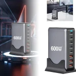 ⚡ 600W GaN Pro 8-Port Charging Station – 2×140W USB-C PD 3.1 + 2×100W USB-C + 3×65W USB-C + 1×22.5W USB-A - Image 11