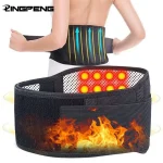 🔥 Adjustable Self-Heating Waist Belt Brace - Magnetic Therapy Lumbar Support | Pain Relief for Lower Back/Sciatica | 3 Heat Levels | Breathable Neoprene