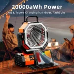 🌬️ 3-in-1 Portable Camping Fan with LED Light - Image 4