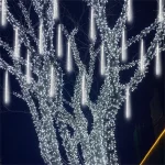 ✨ STUXMOS Solar Meteor Shower Lights - 30/50cm Waterproof LED Fairy String | 8 Modes | Warm White/Cool White | Outdoor Garden/Wedding/Patio Decor - Image 3