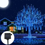 ✨ STUXMOS Solar Meteor Shower Lights - 30/50cm Waterproof LED Fairy String | 8 Modes | Warm White/Cool White | Outdoor Garden/Wedding/Patio Decor - Image 5