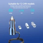 🚗 120W Multi-Function USB & Type-C Car Charger – Fast Charging | 1-to-4 Port Adapter for Multiple Devices - Image 6