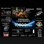🛡️ DOOGEE S Cyber Rugged Phone - 10800mAh Battery | 6.58" 90Hz IPS | 50MP+5MP Cameras | 20GB RAM (8+12GB) | Android 14 | IP68/IP69K/MIL-STD-810H | Global Version (8+256GB) - Image 2