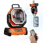 🌬️ 3-in-1 Portable Camping Fan with LED Light