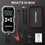 🚗 BSMOOM 7000A Car Jump Starter with 150PSI Air Pump - 26,800mAh Power Bank, 12V Emergency Booster for Gas/Diesel Engines, LED Smart Screen, -4°F~140°F Operation - Image 7