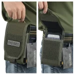 🎒 ONETIGRIS MOLLE Tactical Phone Pouch - EDC Waist Bag for iPhone 14/13/12/11 Pro Max & Android | Hunting/Military Belt Attachment | Nylon Protective Case (150-180mm Adjustable) - Image 4