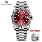 ⌚ PAGANI DESIGN DD40 Men's Luxury Watch - NH36A Automatic Movement | 100M Waterproof | Sapphire Crystal | Day-Date Display | Stainless Steel Bracelet (40mm, Silver/Black/Blue) - Image 15