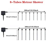 ✨ STUXMOS Solar Meteor Shower Lights - 30/50cm Waterproof LED Fairy String | 8 Modes | Warm White/Cool White | Outdoor Garden/Wedding/Patio Decor - Image 6