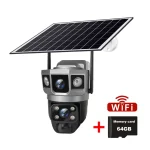 🎥 V380 Pro 12MP 6K Solar WiFi Outdoor PTZ Security Camera – Dual Lens | 3-Screen View | AI Tracking | 360° Night Vision | 2-Way Audio | IP66 Waterproof - Image 6
