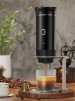 ☕ Wireless Portable Espresso Machine – 3-in-1 Coffee Maker for Travel, Car, Camping & Home | Capsule + Ground Coffee | USB Rechargeable - Image 4