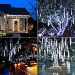 ✨ STUXMOS Solar Meteor Shower Lights - 30/50cm Waterproof LED Fairy String | 8 Modes | Warm White/Cool White | Outdoor Garden/Wedding/Patio Decor - Image 25