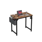 🖥️ JHK Modern Computer Desk - 55" Home Office & Gaming Table w/ Storage Pockets & Headphone Hook | Sturdy Metal Frame | Easy Assembly | Compact Design (Black/White) - Image 15