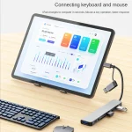 🔌 8-in-1 USB C Hub - USB 3.0/TF/SD Card Reader/3.5mm Audio | Multi-Port Adapter for MacBook Pro/Xiaomi/Tablets | Space Gray Aluminum Shell - Image 15