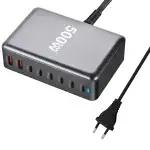 ⚡ 500W GaN 8-Port Desktop Charger - 100W USB-C PD x2 + 65W USB-C x4 + 20W USB-A x2 | Fast Charge for iPhone 16/15 Pro Max/S24 Ultra/MacBook Pro | Foldable Plug | CE/RoHS Certified - Image 10