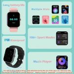 ⌚ ZL54CJ Square Smartwatch for Women & Men - Bluetooth Calls, Heart Rate Monitor, 10 Sport Modes, IP68 Waterproof (iOS/Android) - Image 6