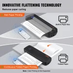 🖨️ VEVOR Portable Bluetooth Thermal Printer Inkless A4/A5 Mobile Printer for Home & Office | Multi-System WiFi/USB/Bluetooth Printing 🔋 2600mAh Battery - Image 4