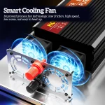 ⚡ HOULI 5000W Pure Sine Wave Inverter | 12V/24V to 110V AC Power Converter 🏡 Dual USB Outlets for Solar/RV/CPAP 🚨 Emergency Backup Guaranteed - Image 3