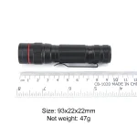 🔦 Emergency LED Flashlight - 300LM Super Bright, Waterproof & Rechargeable - Mini Camping Light for Hiking, Fishing, Survival (600mAh, Adjustable Zoom) - Image 6