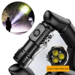 ✨ 3-in-1 Portable Work Light | 300LM Rechargeable LED Pen Clip/Magnetic Base 🧲 Waterproof for Camping, Hiking & Car Emergencies - Image 8