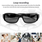 🎥 1080P HD Glasses Camera Recorder | Wearable Spy Sunglasses DVR | Mini Hidden Cam for Sports, Surveillance & Vlogging 📹 - Image 5