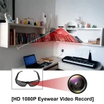 🎥 1080P HD Glasses Camera Recorder | Wearable Spy Sunglasses DVR | Mini Hidden Cam for Sports, Surveillance & Vlogging 📹 - Image 12