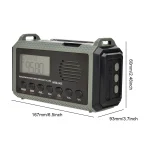📻 Solar & Hand Crank Emergency Radio | 4-Way Power NOAA Weather Alert + 10000mAh Power Bank | Built-in Flashlight & Phone Charger for Survival 🔋 - Image 5