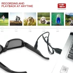 🎥 1080P HD Glasses Camera Recorder | Wearable Spy Sunglasses DVR | Mini Hidden Cam for Sports, Surveillance & Vlogging 📹 - Image 2