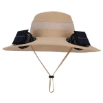 ☀️  Solar Fan Hat with USB Charging & Adjustable Fan Wide Brim Sun Hat for Hiking, Fishing, Riding Waterproof & Breathable Design 🌊 - Image 9