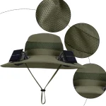 ☀️  Solar Fan Hat with USB Charging & Adjustable Fan Wide Brim Sun Hat for Hiking, Fishing, Riding Waterproof & Breathable Design 🌊 - Image 20