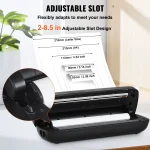 🖨️ VEVOR Portable Bluetooth Thermal Printer Inkless A4/A5 Mobile Printer for Home & Office | Multi-System WiFi/USB/Bluetooth Printing 🔋 2600mAh Battery - Image 5