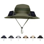 ☀️  Solar Fan Hat with USB Charging & Adjustable Fan Wide Brim Sun Hat for Hiking, Fishing, Riding Waterproof & Breathable Design 🌊 - Image 18
