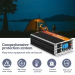 ⚡ HOULI 5000W Pure Sine Wave Inverter | 12V/24V to 110V AC Power Converter 🏡 Dual USB Outlets for Solar/RV/CPAP 🚨 Emergency Backup Guaranteed - Image 11