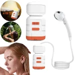 🌟 Portable Camp Shower with LED Light | Type-C Rechargeable Electric Shower Pump | Waterproof Outdoor Shower for Camping, Hiking & Emergencies 🏕️