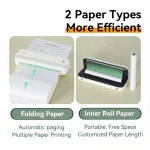 🖨️ PERIPAGE P40 Portable Thermal Printer Wireless Ink-less Mobile Printer for Travel ✈️ Office 🏢 Home 🏠 | Instant Bluetooth Printing from iOS/Android 📱 - Image 6
