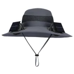 ☀️  Solar Fan Hat with USB Charging & Adjustable Fan Wide Brim Sun Hat for Hiking, Fishing, Riding Waterproof & Breathable Design 🌊 - Image 12