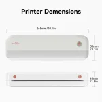 🖨️ PERIPAGE P40 Portable Thermal Printer Wireless Ink-less Mobile Printer for Travel ✈️ Office 🏢 Home 🏠 | Instant Bluetooth Printing from iOS/Android 📱 - Image 4