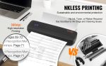 🖨️ VEVOR Portable Bluetooth Thermal Printer Inkless A4/A5 Mobile Printer for Home & Office | Multi-System WiFi/USB/Bluetooth Printing 🔋 2600mAh Battery - Image 11
